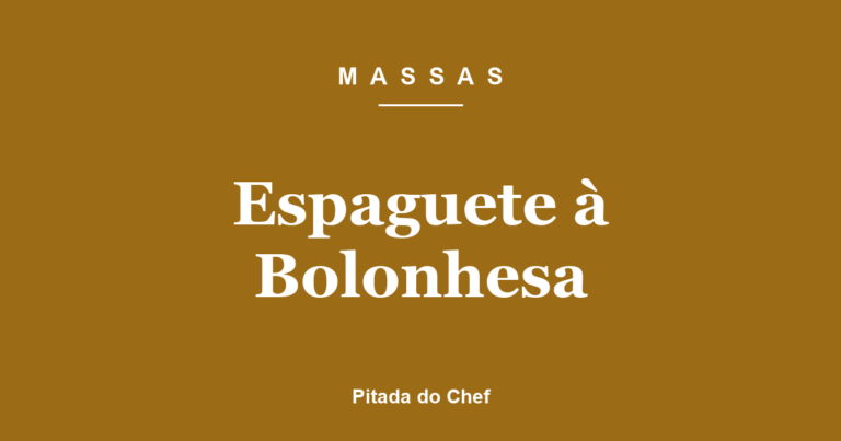 Espaguete à Bolonhesa