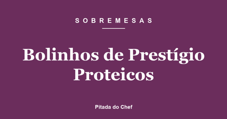 Bolinhos de Prestígio Proteicos