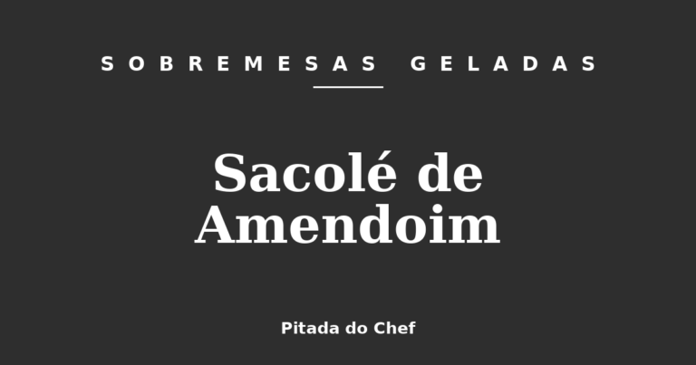 Sacolé de Amendoim