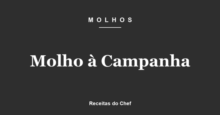 Molho à Campanha
