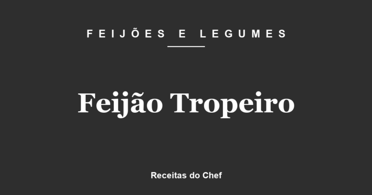 Feijão Tropeiro