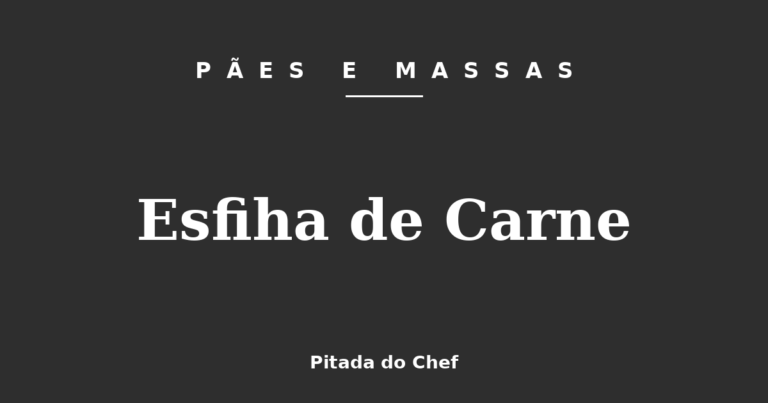 Esfiha de Carne