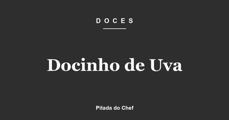 Docinho de Uva