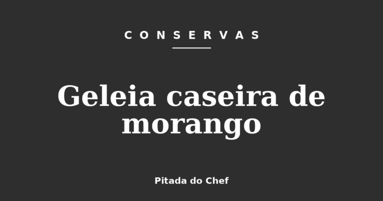 Geleia caseira de morango