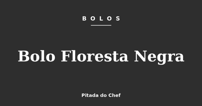 Bolo Floresta Negra