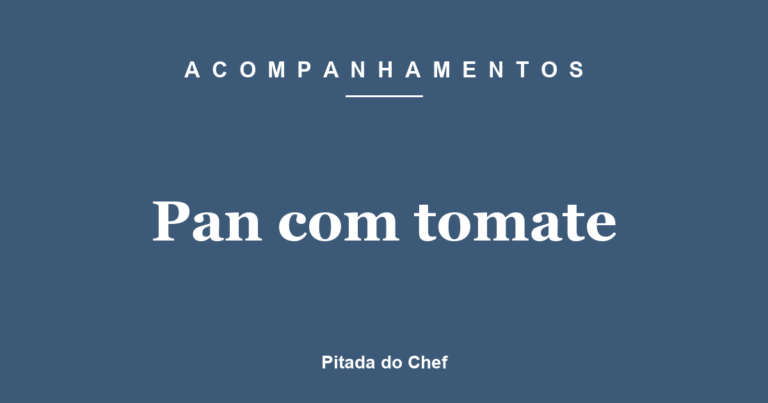 Pan com tomate
