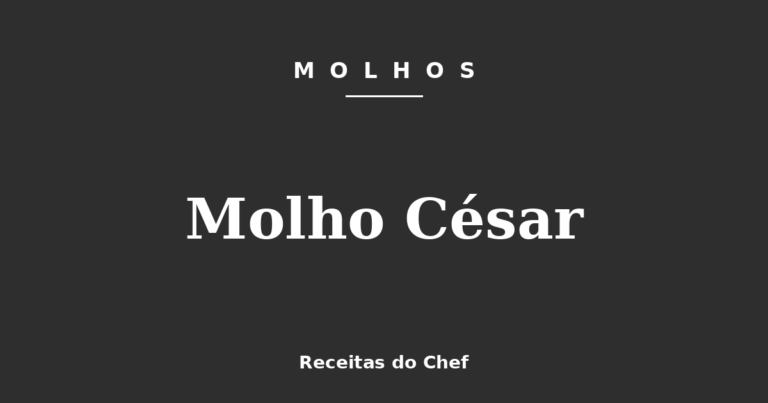 Molho César