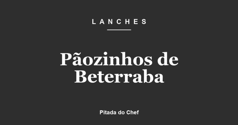 Pãozinhos de Beterraba