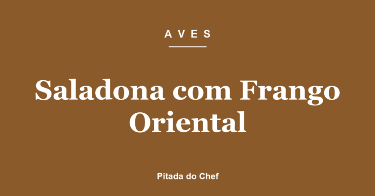 Saladona com Frango Oriental