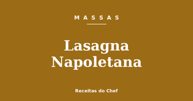 Lasagna Napoletana