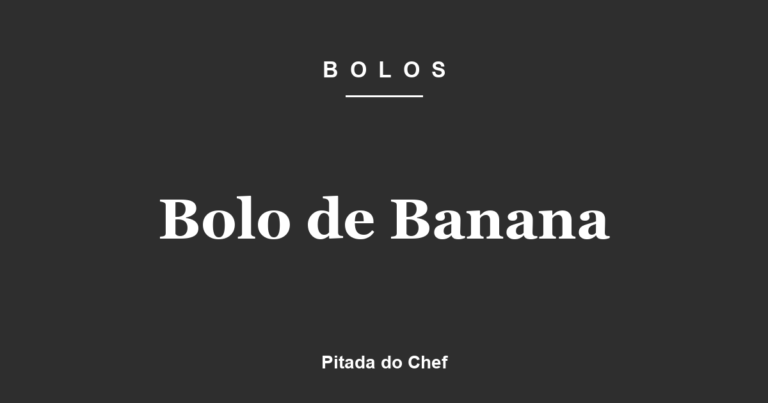 Bolo de Banana