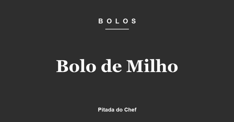 Bolo de Milho
