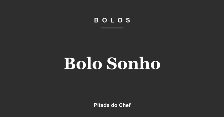Bolo Sonho