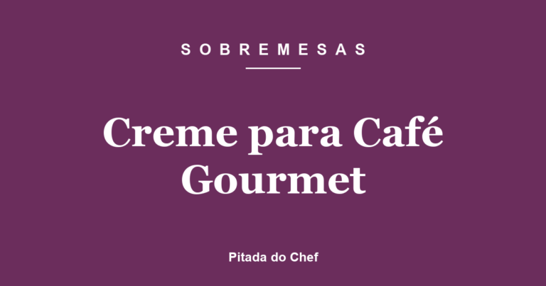 Creme para Café Gourmet