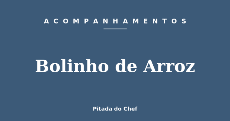 Bolinho de Arroz