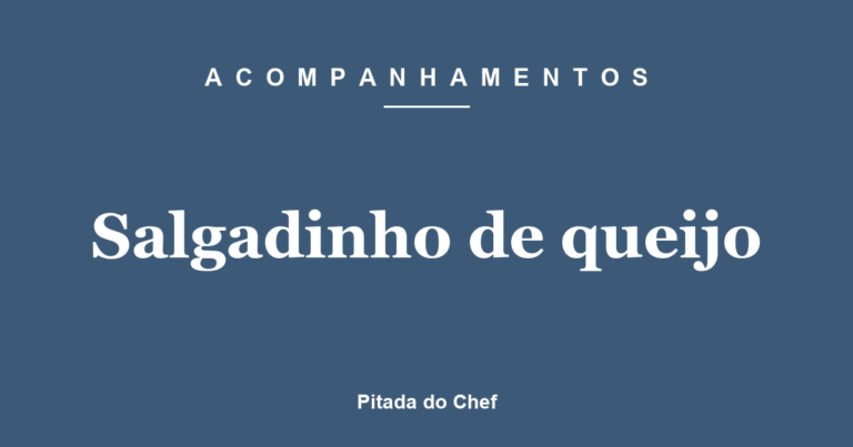 Salgadinho de queijo
