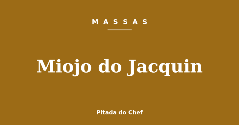 Miojo do Jacquin