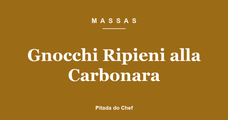 Gnocchi Ripieni alla Carbonara