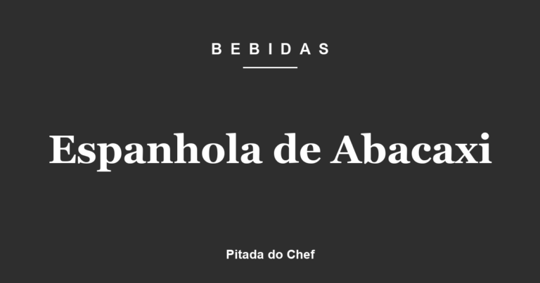 Espanhola de Abacaxi