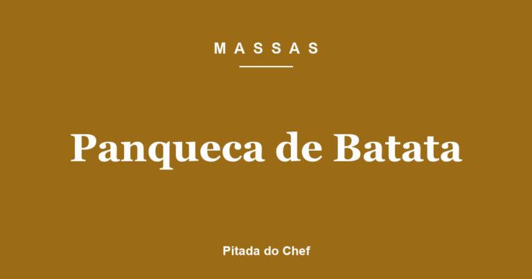 Panqueca de Batata