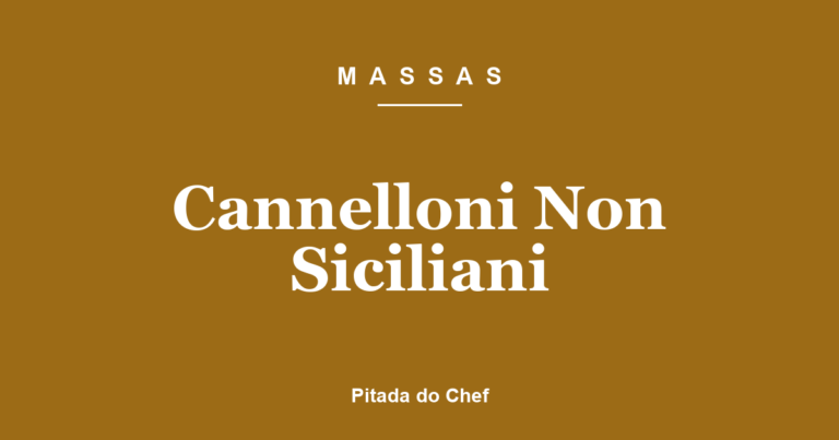 Cannelloni Non Siciliani
