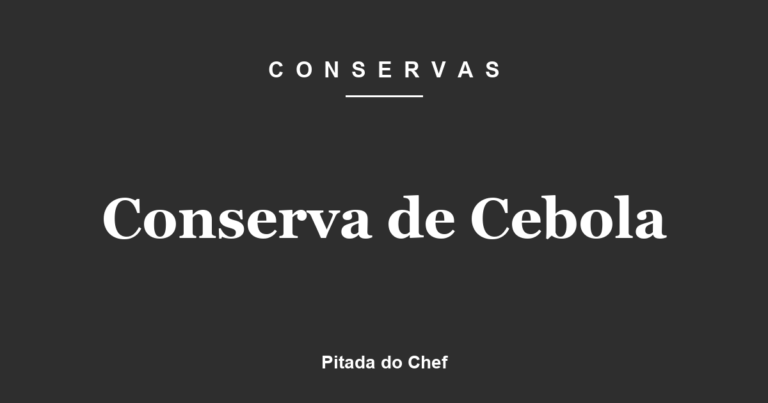Conserva de Cebola
