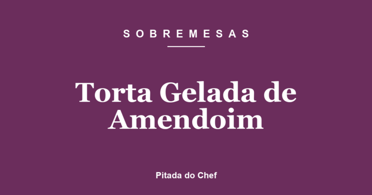 Torta Gelada de Amendoim