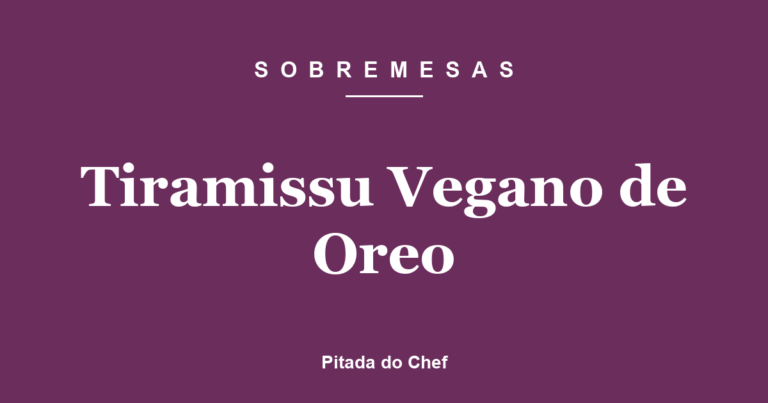 Tiramissu Vegano de Oreo