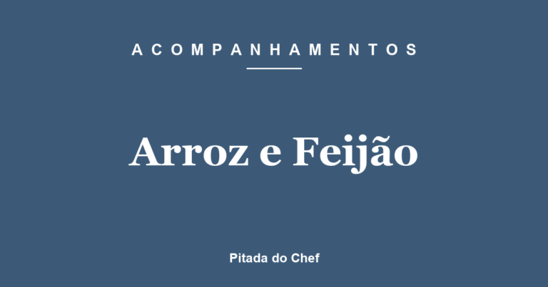 Arroz e Feijão