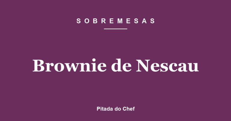 Brownie de Nescau