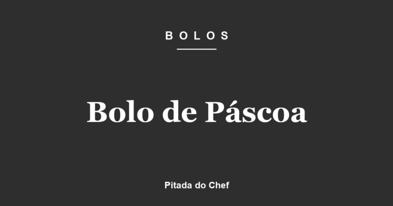 Bolo de Páscoa