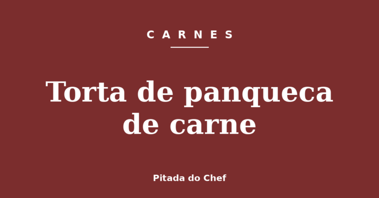 Torta de panqueca de carne