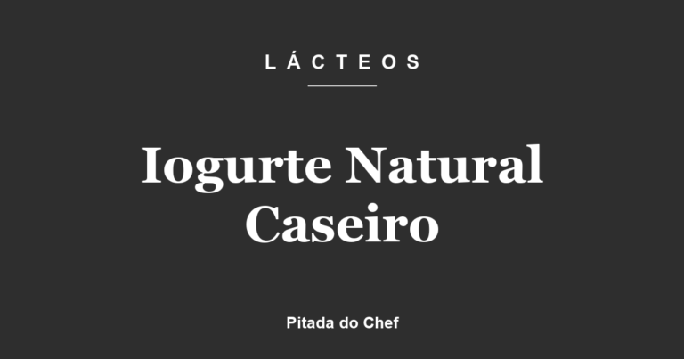 Iogurte Natural Caseiro