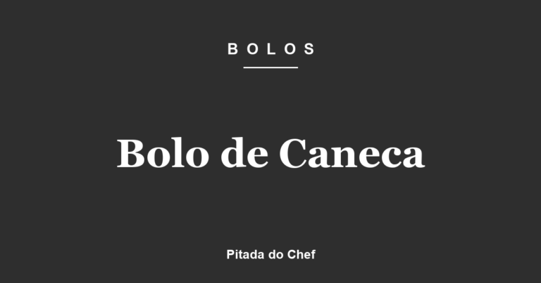 Bolo de Caneca