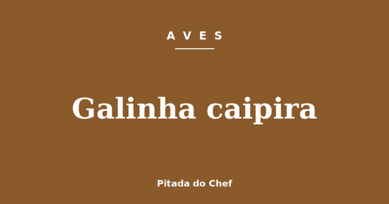 Galinha caipira