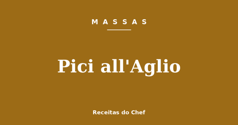 Pici all’Aglio