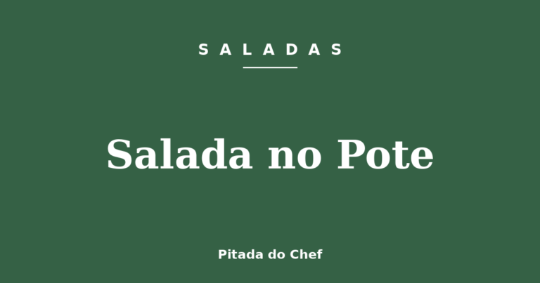 Salada no Pote