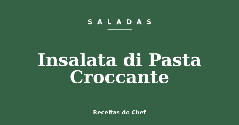 Insalata di Pasta Croccante
