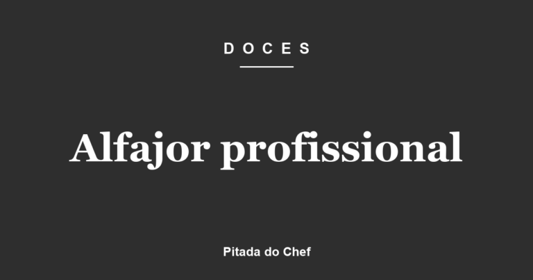 Alfajor profissional