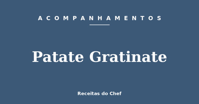 Patate Gratinate
