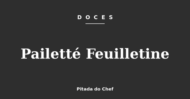 Pailetté Feuilletine