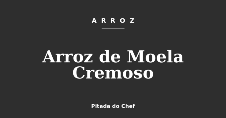 Arroz de Moela Cremoso