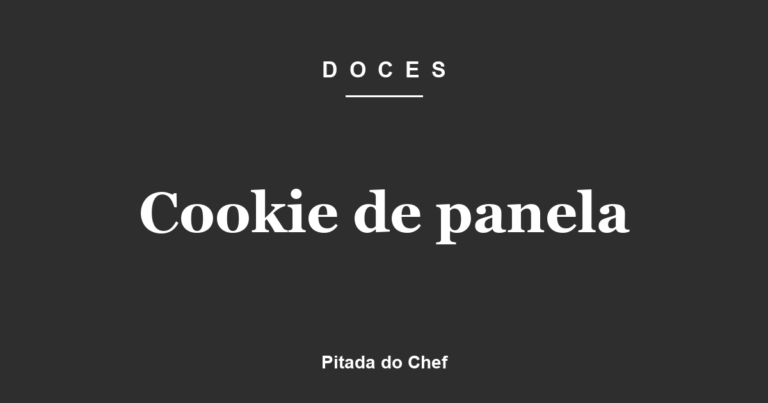 Cookie de panela