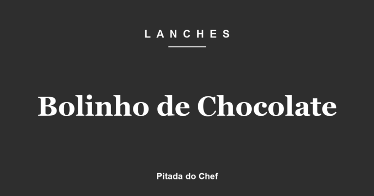 Bolinho de Chocolate