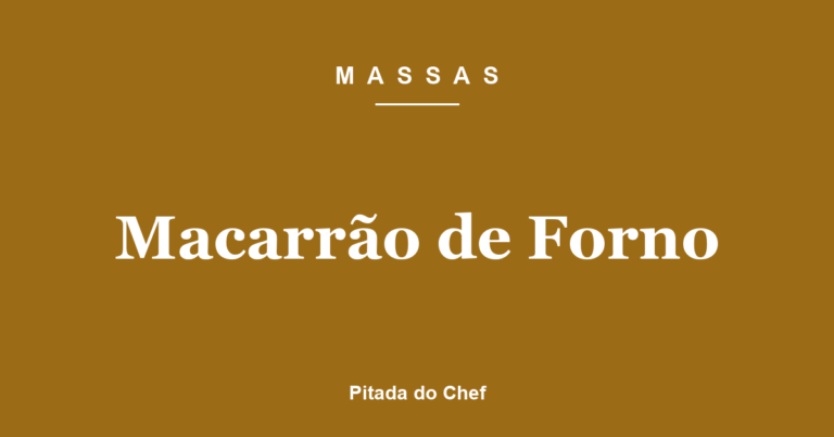 Macarrão de Forno
