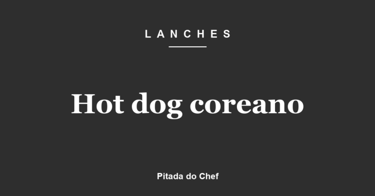 Hot dog coreano