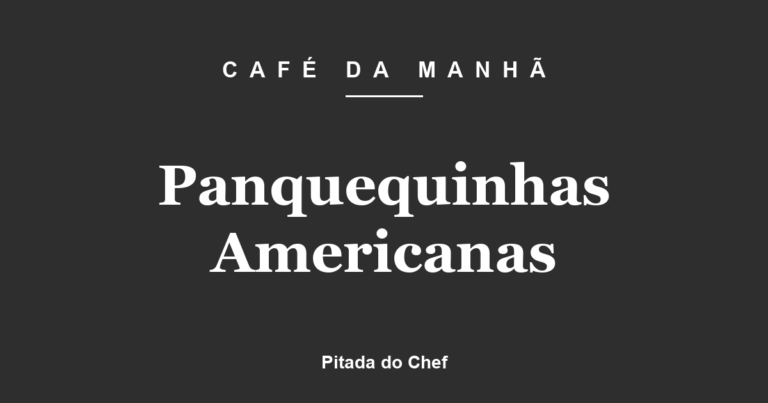 Panquequinhas Americanas