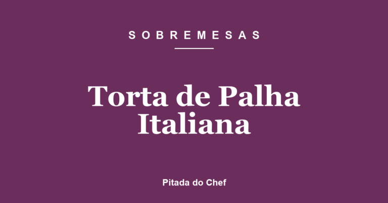 Torta de Palha Italiana