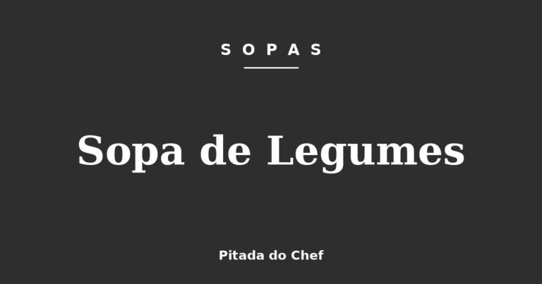 Sopa de Legumes