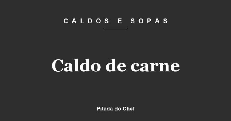 Caldo de carne